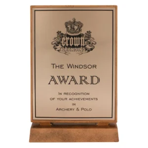 Bronze billboard bronze xtra plaque with resin construction