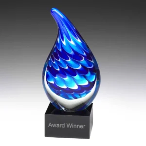 Blue blue dream with glass construction