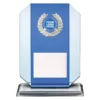ga815a-blue Blue blue mirror with glass construction