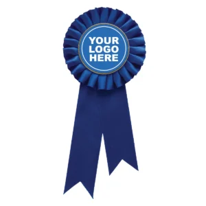 Blue blue rosette w/ hook
