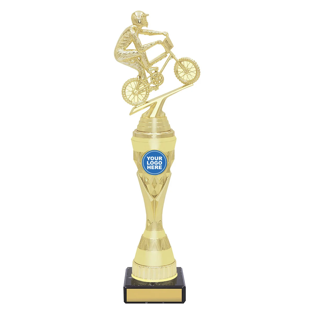 x530b-gold Gold bmx vector with plastic / marble construction