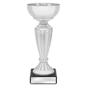 Silver bordeaux cup with plastic / metal / marble construction
