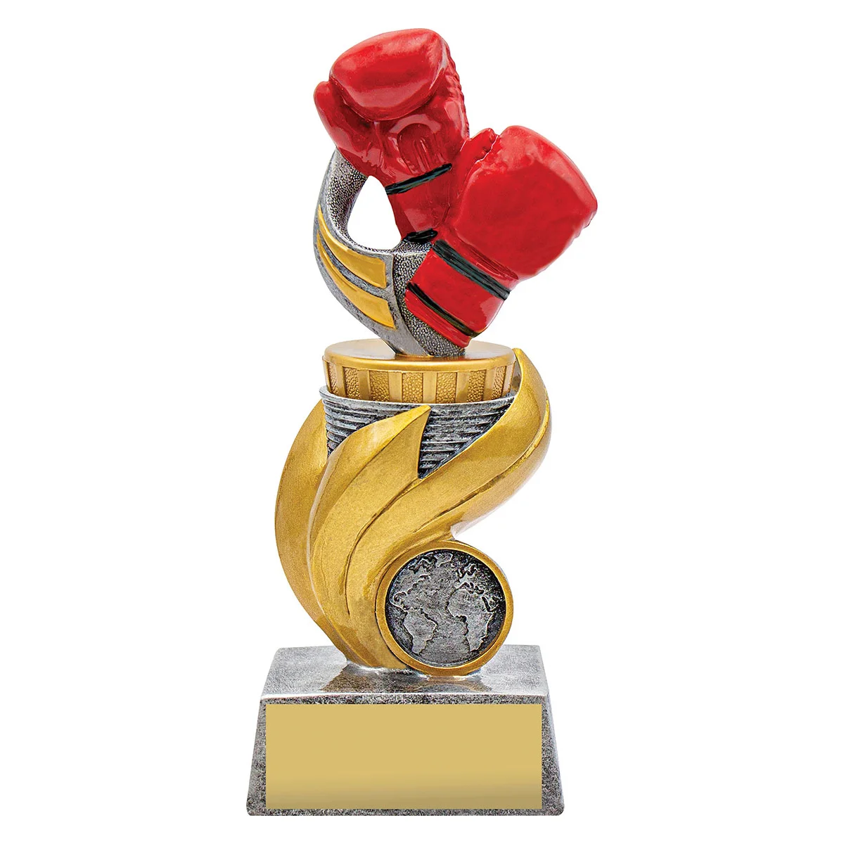 ur32a-silver Silver boxing flame with resin construction