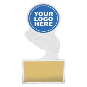 Clear budget acrylic holder with acrylic construction