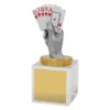 ub97a-silver Silver cards budget crystal with crystal construction