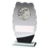 Cards clipped oval with glass construction