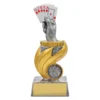 ur97a-silver Silver cards flame with resin construction