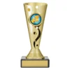 Gold carnival cup - novelty with plastic / marble construction