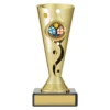 Gold carnival cup - pickleball with plastic / marble construction