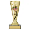 crv18a-gold Gold carnival cup - tennis with plastic / marble construction