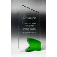 Clear / green celestial glass- arch with glass construction