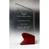 Clear / red celestial glass- arch with glass construction