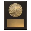 sp647a-black Black challenge plaque - athletics with timber construction