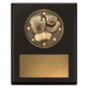 Black challenge plaque - boxing with timber construction