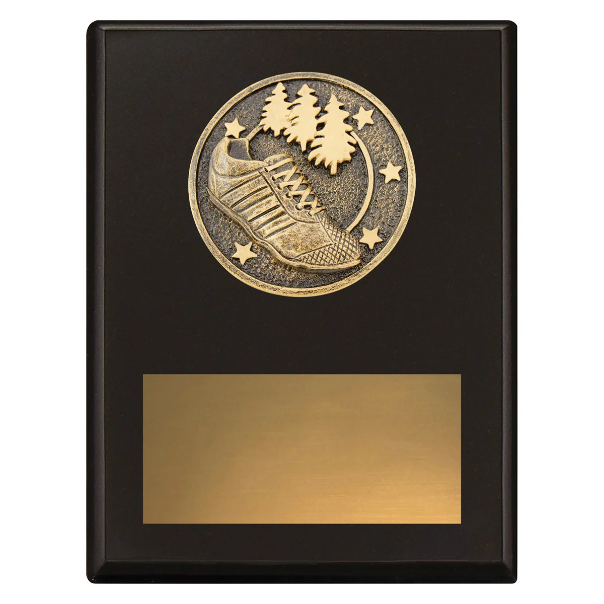 sp625b-black Black challenge plaque - cross country with timber construction
