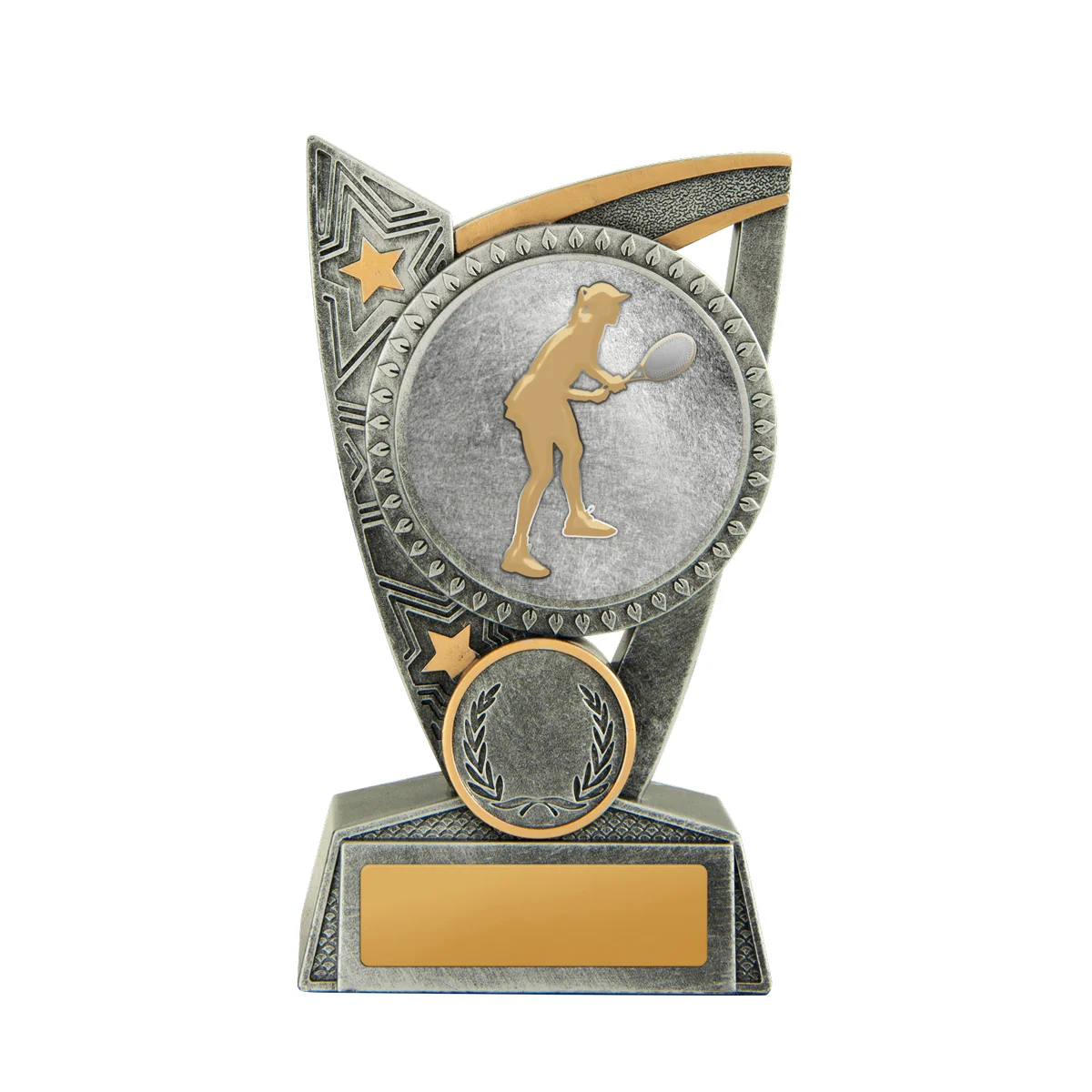 17a-2dc12fa-silver Silver challenger stand-tennis female with res / ilient construction