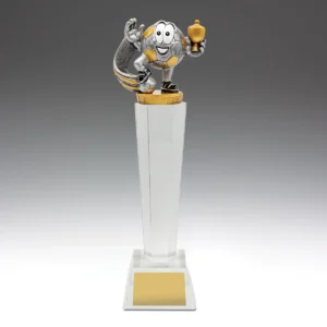 Character crystal pedestal with crystal construction
