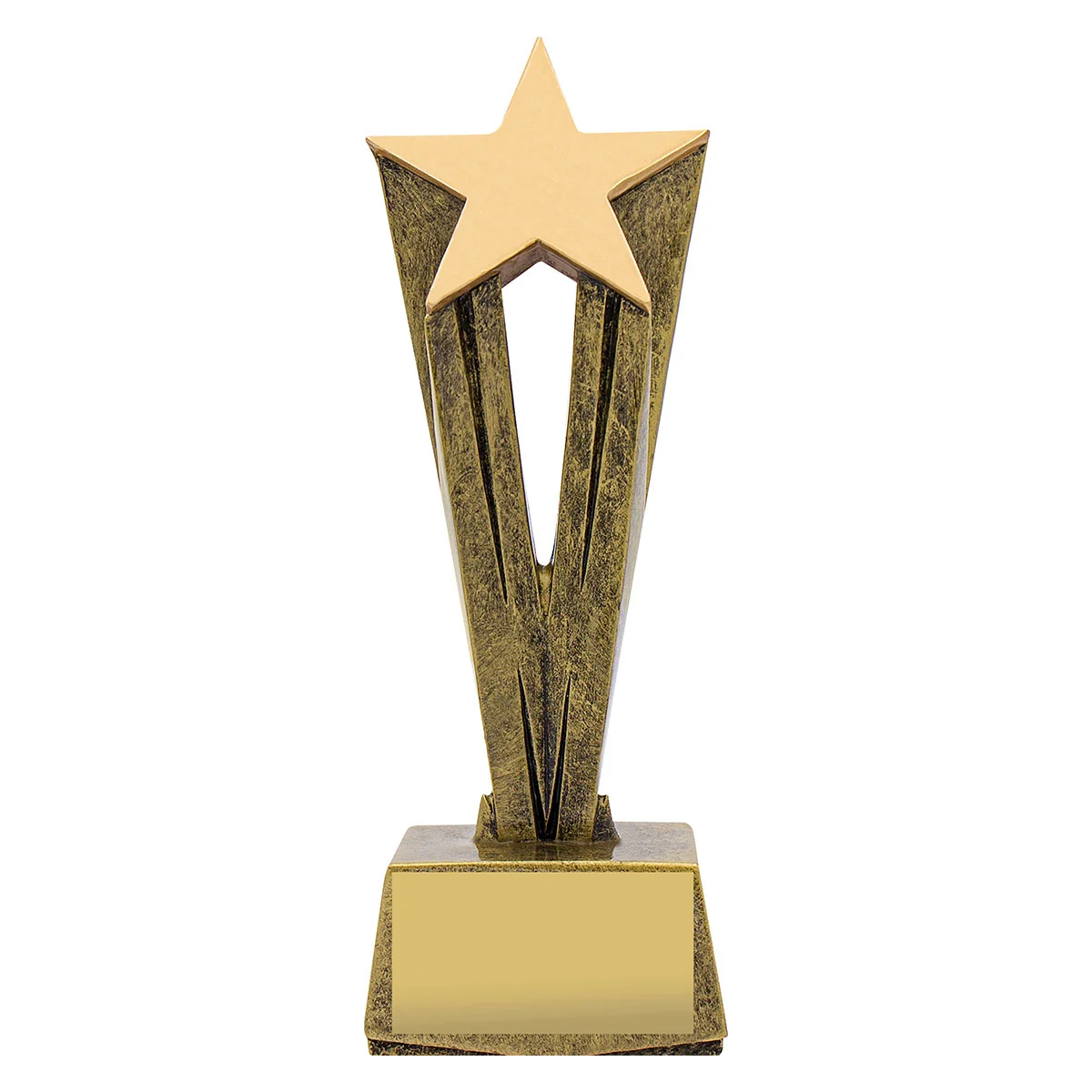 a1573b-gold Gold cherish star with resin construction