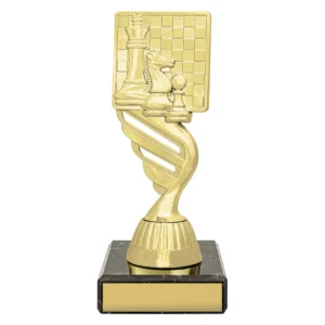 Gold chess theme with plastic / marble construction