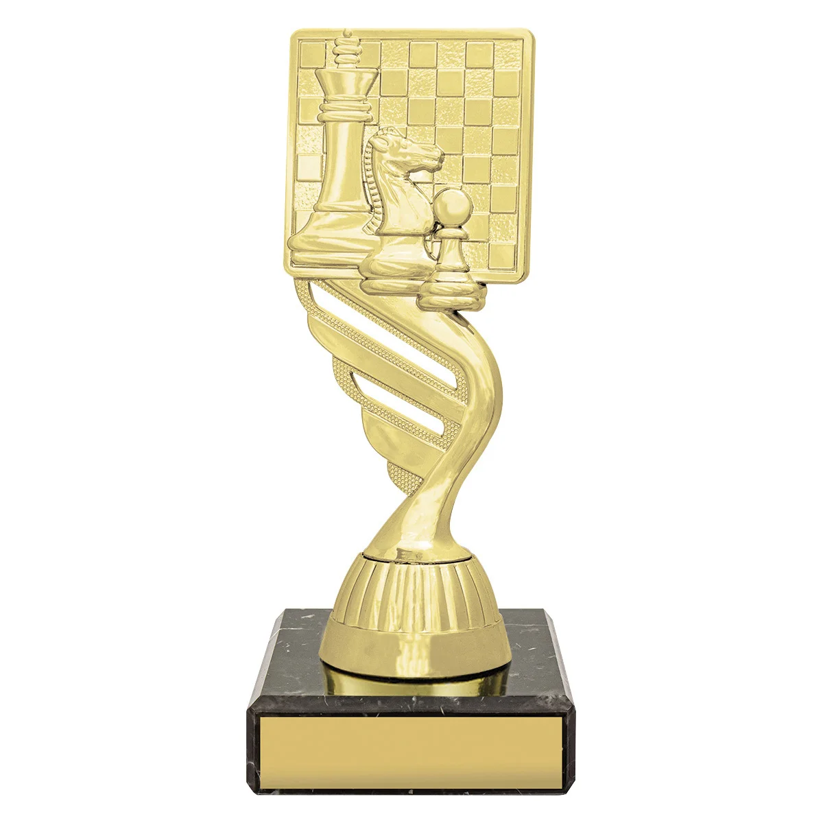 x534-gold Gold chess theme with plastic / marble construction