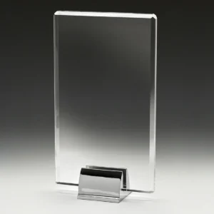 Cip crystal plaque with crystal / metal construction