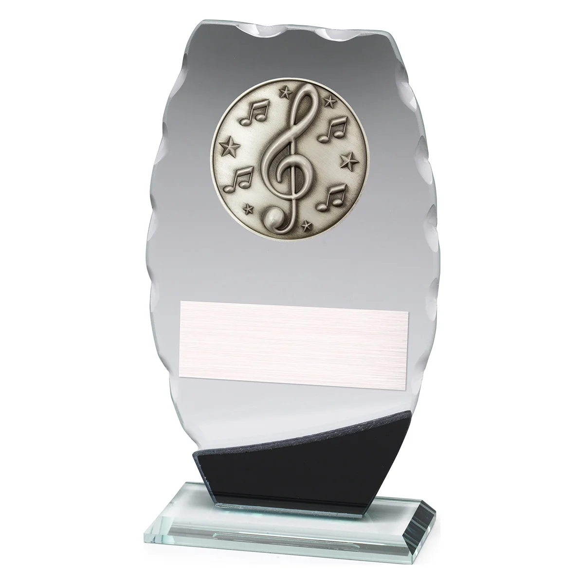 wm721a Clipped oval glass - music with glass construction