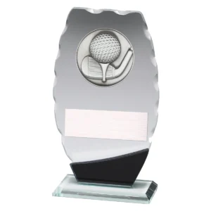Clipped oval - golf theme with glass construction