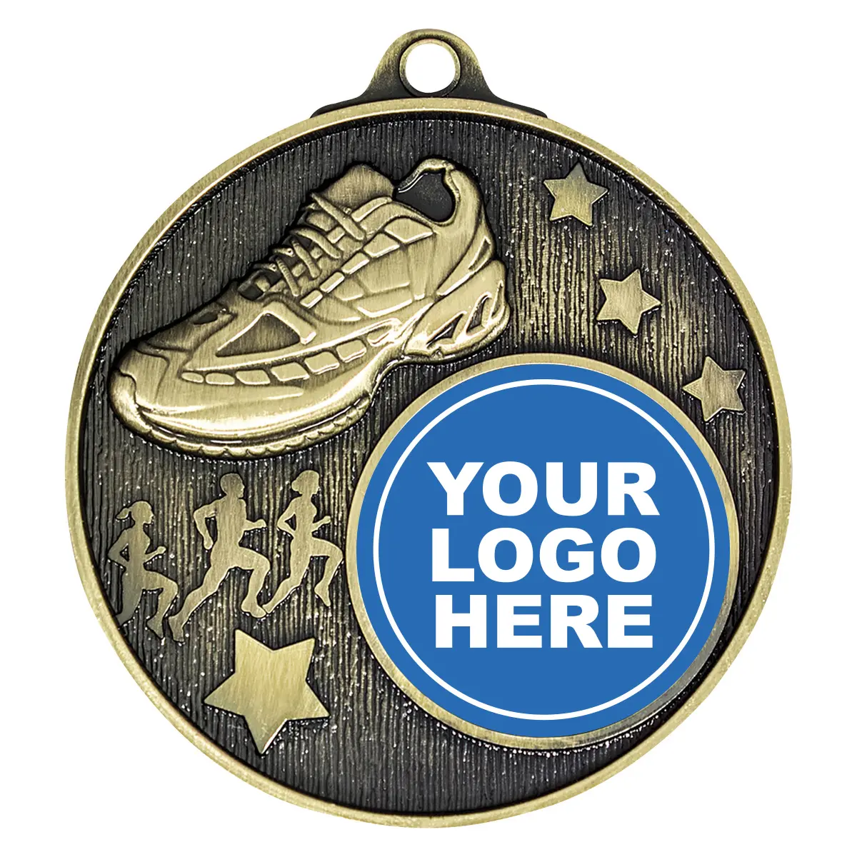 Gold club medal - cross country with metal construction