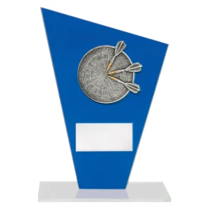 Blue cobalt glass - darts with glass construction
