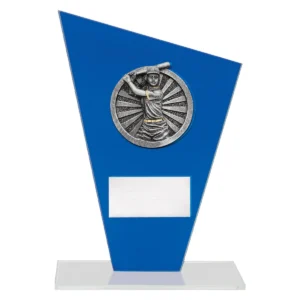 Blue cobalt glass - female with glass construction