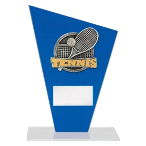 Blue cobalt glass - tennis with glass construction