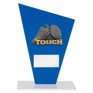 Blue cobalt glass - touch with glass construction