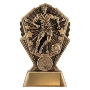 Gold cosmos - football male with resin construction