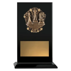Black cosmos glass - chess with glass construction
