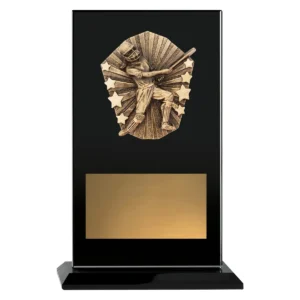 Black cosmos glass - female batting with glass construction