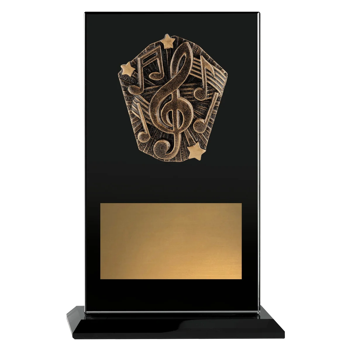 Black cosmos glass - music with glass construction