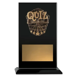 Black cosmos glass - quiz with glass construction