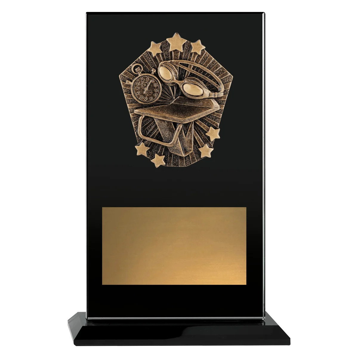 Black cosmos glass - swim with glass construction