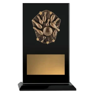 Black cosmos glass - tenpin with glass construction