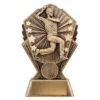 cr111a-gold Gold cosmos - male bowling with resin construction