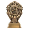 cr122a-gold Gold cosmos - male swimmer with resin construction