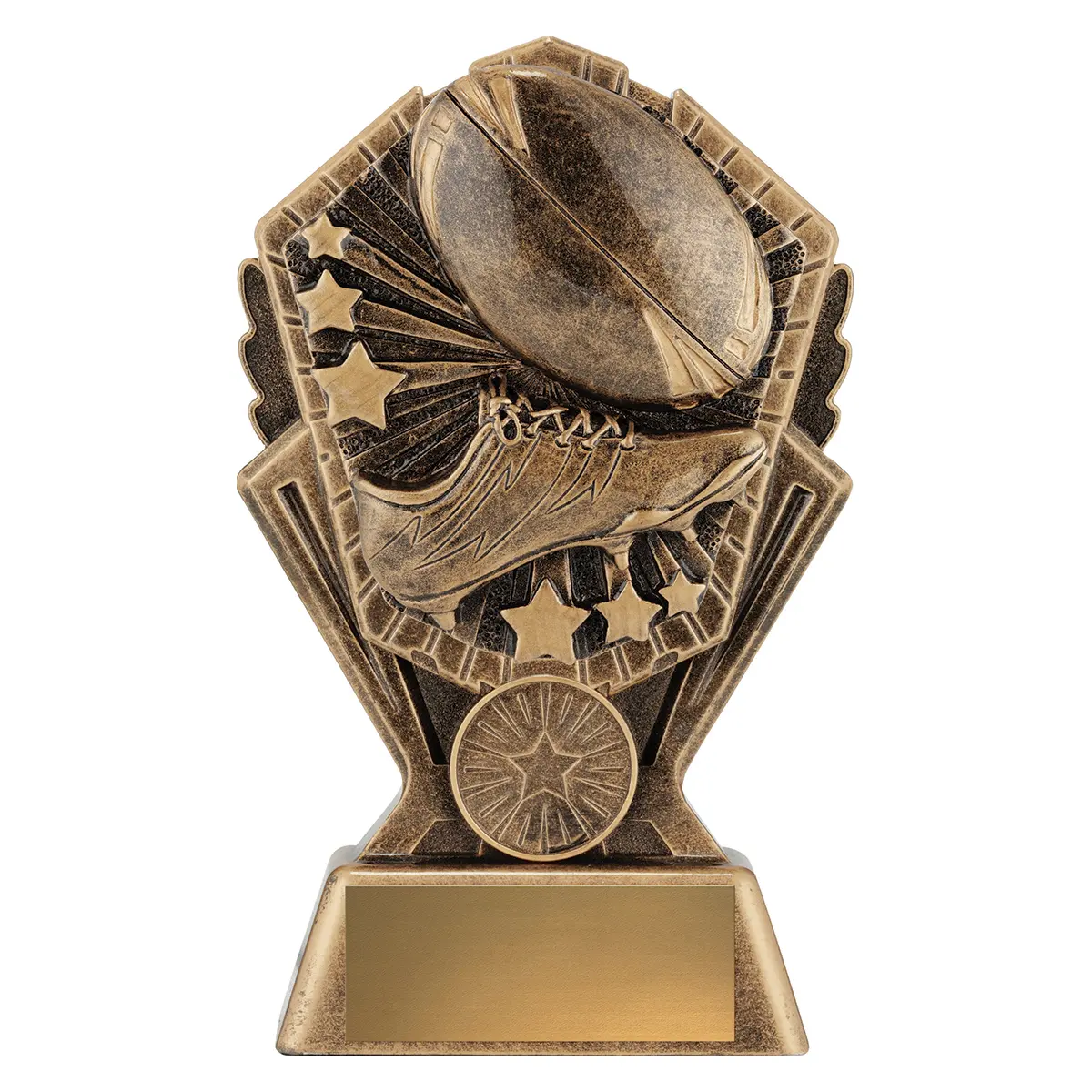 Gold cosmos - rugby with resin construction