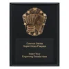 Black cosmos super plaque - cards with timber construction