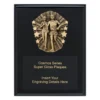 crk725b-black Black cosmos super plaque - cross country with timber construction