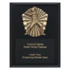 Black cosmos super plaque - female with timber construction