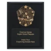 crk765a-black Black cosmos super plaque - go kart with timber construction