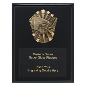 Black cosmos super plaque - golf with timber construction