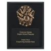 crk752a-black Black cosmos super plaque - tenpin with timber construction