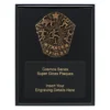 crk741a-black Black cosmos super plaque - track & field with timber construction