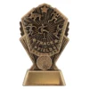 cr141a-gold Gold cosmos - track & field with resin construction